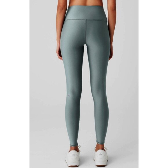 Alo Airlift Winter Warm High-Waist Legging Cosmic Grey Hi-Rise Brushed Tights XS - Picture 1 of 12